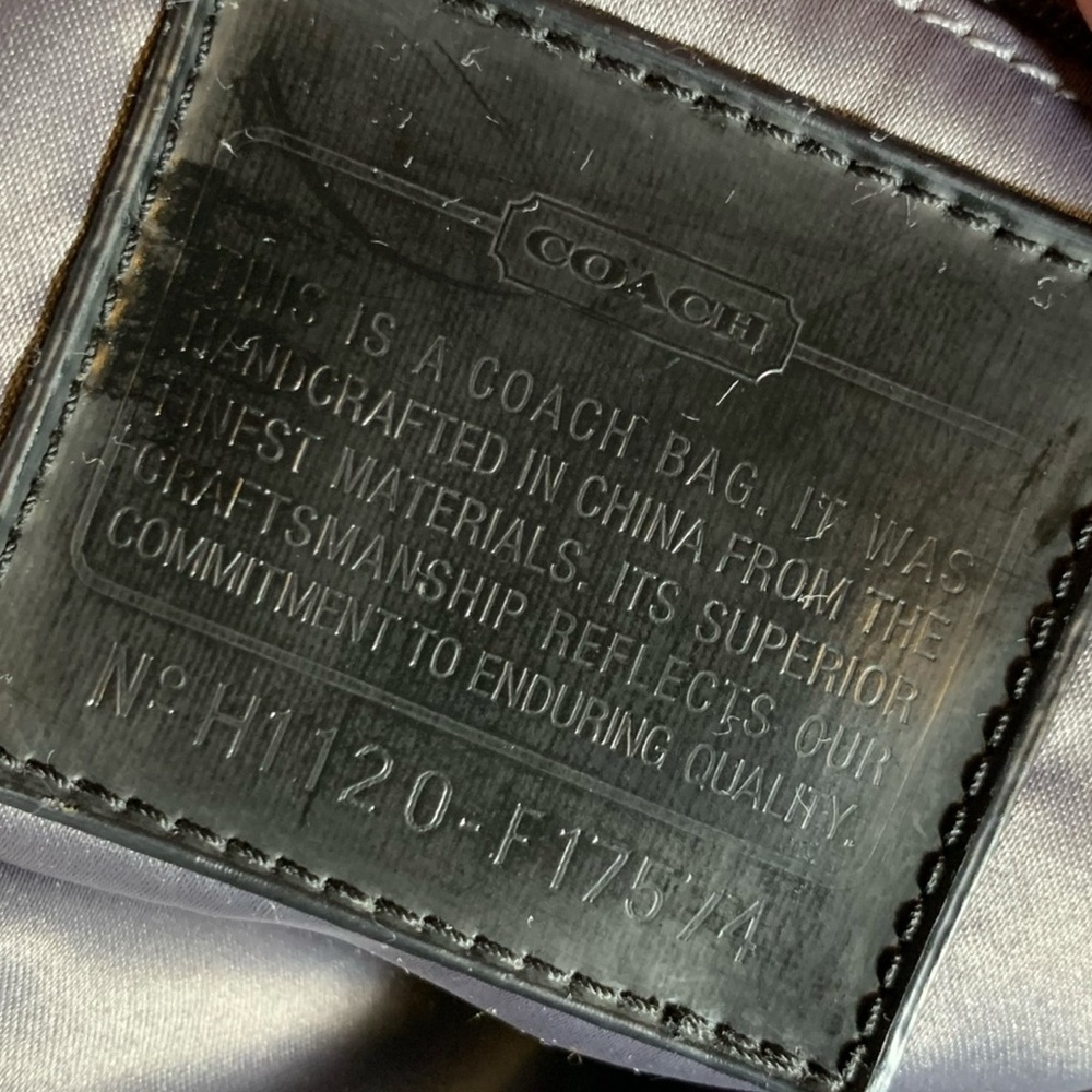 Coach SIGNATURE SEQUINS TOTE BLACK #17574 - Picture 7 of 7